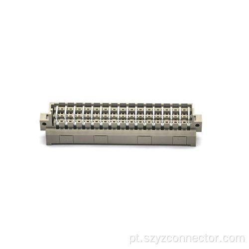 Conector macho DIN 41612, ângulo reto de três fileiras 48P